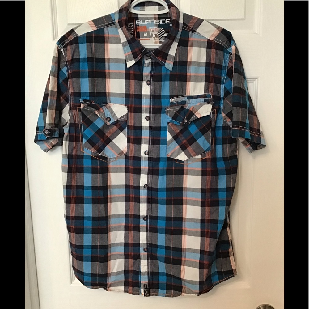 Mens Burnside plaid Shirt